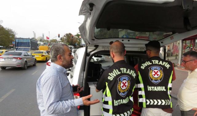 İstanbul'da taksicilere denetim! Kemeri yanlış takınca ceza yedi: Ben hep böyle takıyorum...