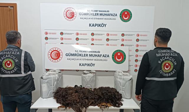 Kapıköy Gümrük Kapısı’nda 56 kilo 230 gram insan saçı ele geçirildi
