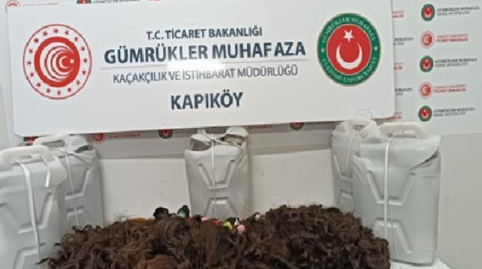 Kapıköy Gümrük Kapısı’nda 56 kilo 230 gram insan saçı ele geçirildi