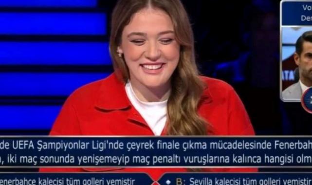 Milyoner’e katılan Zehra Güneş’e Fenerbahçe sürprizi! Volkan Demirel çıkınca…