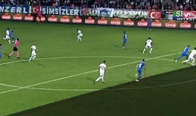 Rize'de 2 dakikada iki tartışmalı pozisyon!