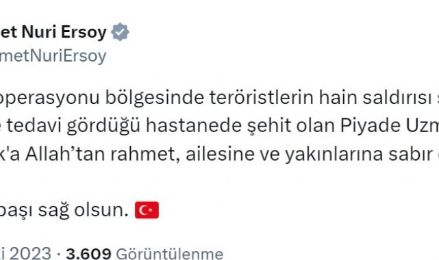 Siyasilerden şehit asker ve polis için taziye mesajı