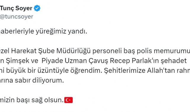 Siyasilerden şehit asker ve polis için taziye mesajı