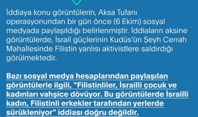 Sosyal medyada algı operasyonları: İsrail yalanlarını İletişim Başkanlığı düzeltti