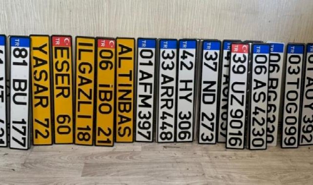 Ankara’da sahte plaka imalathanesine polis baskını