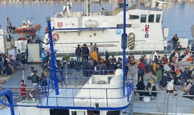 Balıkesir açıklarındaki balıkçı teknesinde 120 kaçak göçmen yakalandı