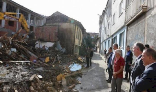 Bursa İnegöl'de metrukların yıkımına başlandı