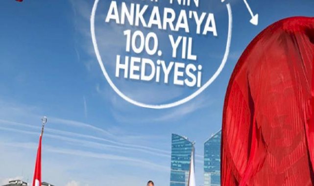 CHP’li Çankaya Belediyesi'nden, Cumhuriyet'in 100. yılına özel Atatürk Anıtı