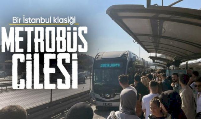 İstanbul'da değişmeyen manzara! Metrobüs bozulunca seferler aksadı