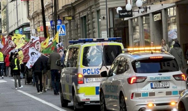 İsveç'te terör örgütü PKK provokasyonu