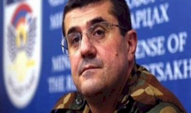 Karabağ'daki sözde rejimin eski cumhurbaşkanı Arayik Harutyunyan'ın gözaltına alınma anı