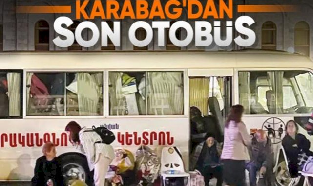 Karabağ'dan son otobüs de kalktı: Bölgede Ermeni göçü sona erdi