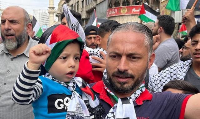 Ürdünlüler, Gazze'ye destek gösterisi düzenledi