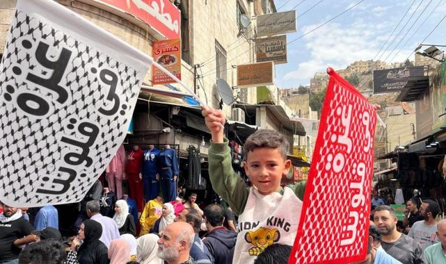 Ürdünlüler, Gazze'ye destek gösterisi düzenledi