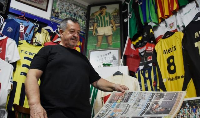 Bursalı oto lastikçi, 10 yıldır forma biriktiriyor