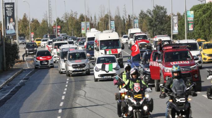 İHH'nın 'Filistin İçin Özgürlük Konvoyu' yola çıktı