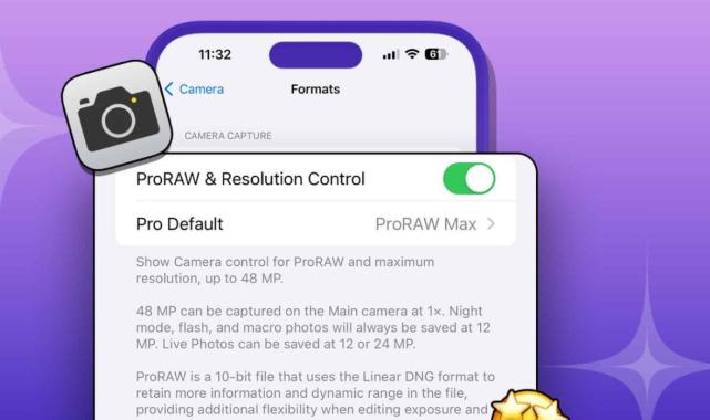 iPhone 15 ve 14 Pro serisinde 48 MP ProRaw fotoğraflar nasıl çekilir