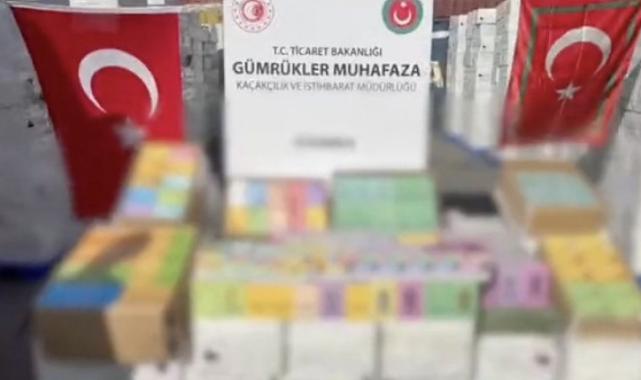 İstanbul Ambarlı Limanı’nda 275 bin 520 adet elektronik sigara ele geçti