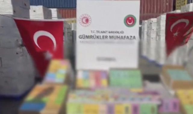 İstanbul Ambarlı Limanı’nda 275 bin 520 adet elektronik sigara ele geçti