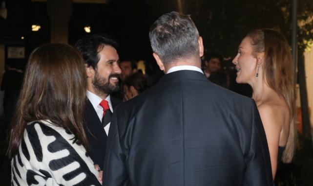 Kültür ve Turizm Bakan Yardımcısı Batuhan Mumcu, Filistin bayrağı renklerini taşıyan kravatla Los Angeles'ta