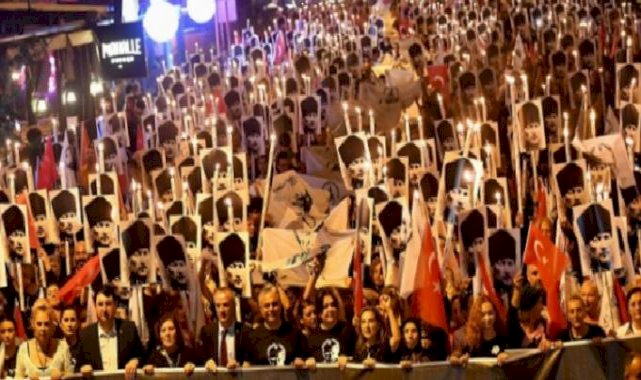 Antalya Muratpaşa'da binler Ata’ya saygı yürüyüşünde