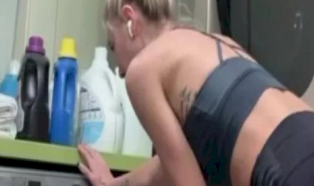 İlk defa çamaşır makinesi kullanan Şeyma Subaşı, o anları paylaştı