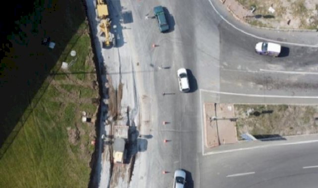 Kayseri Büyükşehir'den yol genişletme çalışması