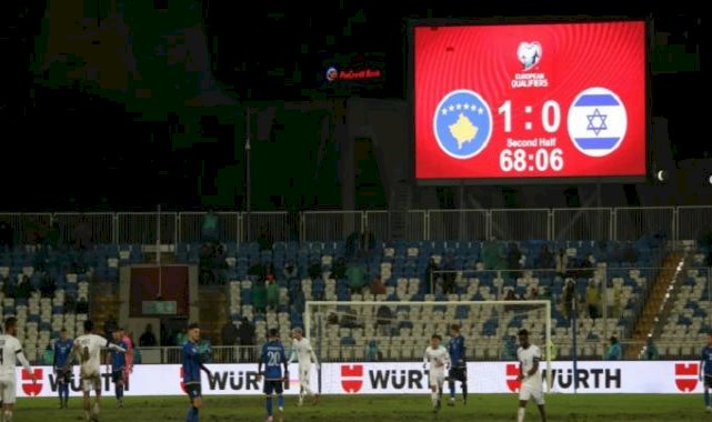 Kosovalı taraftarlar İsrail'in milli marşını yuhaladı