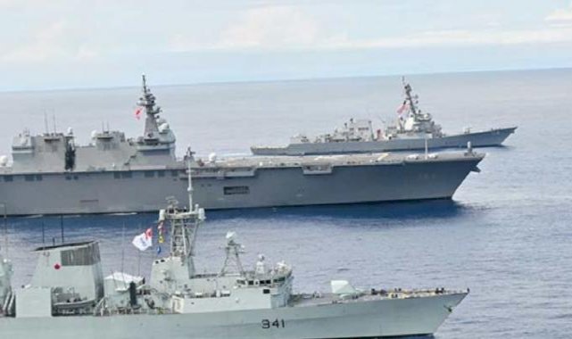 Tayvan Boğazı'nda hareketlilik: ABD ve Kanada savaş gemileri geçti