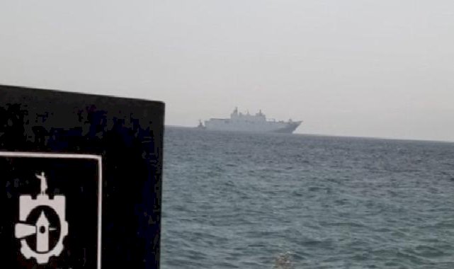 TCG Anadolu Körfez'e demir attı