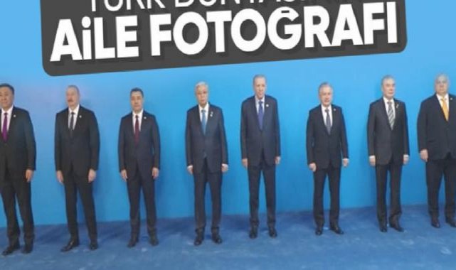 Türk Devletleri Teşkilatı'nın 10. Zirvesi'nden aile fotoğrafı