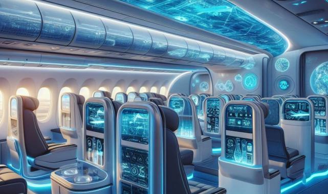 Yapay zekaya göre 2050 yılında uçak kabinleri böyle görünecek