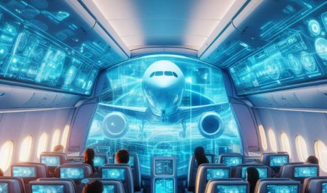 Yapay zekaya göre 2050 yılında uçak kabinleri böyle görünecek