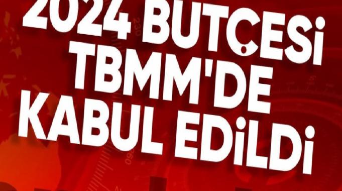 2024 yılı bütçesi TBMM'de kabul edildi