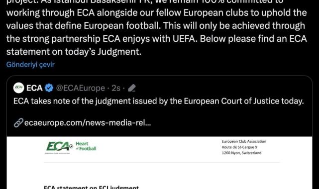 Başakşehir, Avrupa Süper Ligi'ne katılmayı reddetti!