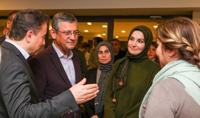 CHP lideri Özgür Özel'den Ali Babacan'a taziye ziyareti