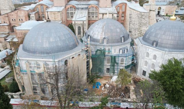 Depreme karşı daha güçlü olacak! Ayasofya Camii'nde restorasyon
