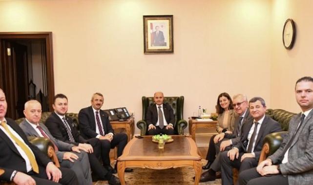 Edirne Valisi ve Keşan protokolünün Başkent'te bürokrasi teması