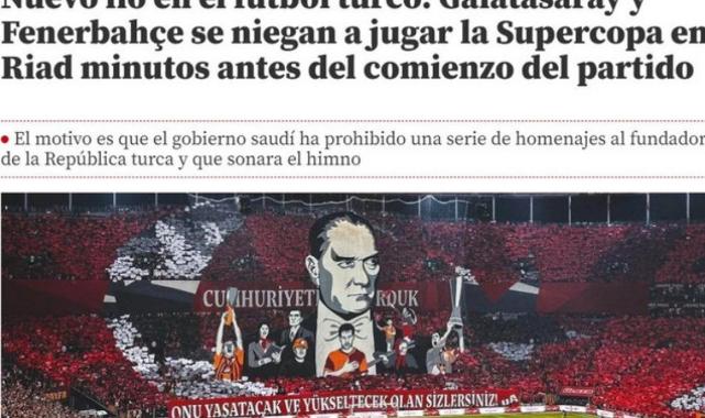 Ertelenen Süper Kupa finali dünya basınında yer buldu