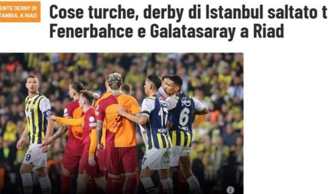 Ertelenen Süper Kupa finali dünya basınında yer buldu