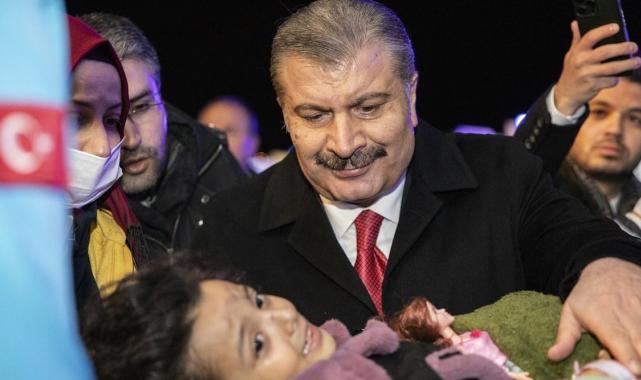 Fahrettin Koca: Cumhurbaşkanı'mıza yardım çağrısı yapan Filistinli çocuklara ulaştık