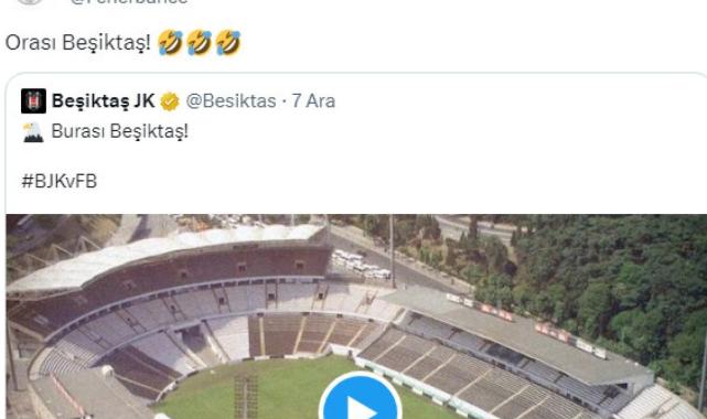 Fenerbahçe'den derbi sonrası Beşiktaş'a gönderme