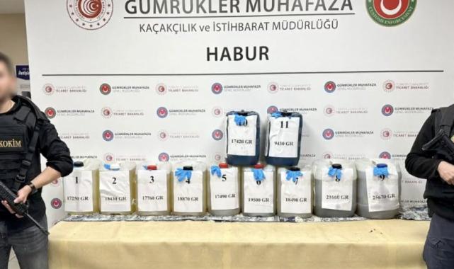 Habur'daki tırda 202 kilo metamfetamin ele geçirildi
