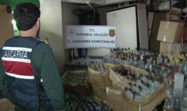 İstanbul'da yılbaşı öncesi sahte içki operasyonu: : 5 bin 750 litre ele geçirildi