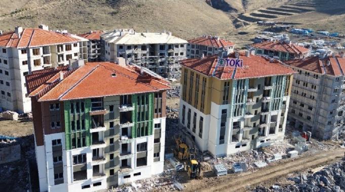 Malatya’da deprem konutları hızla yükseliyor