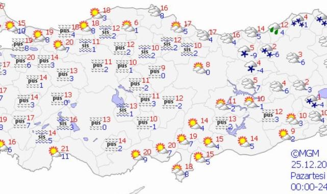 Meteoroloji'den 21 kente fırtına ve kar uyarısı geldi