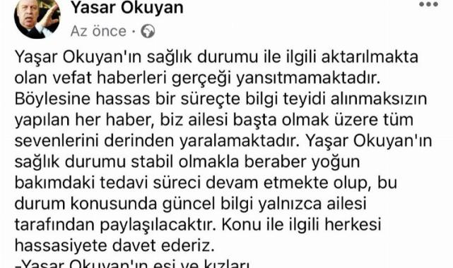 Okuyan'ın ailesinden 'sağlık' açıklaması