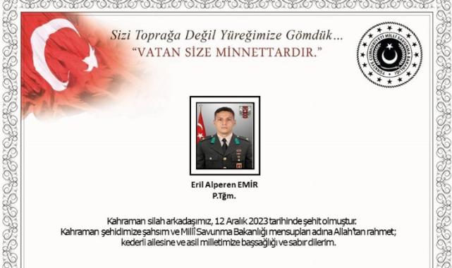 Pençe Kilit'ten acı haber!