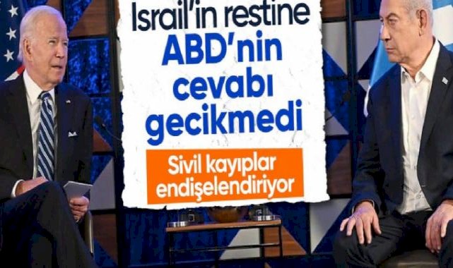 ABD'den İsrail'in restine yanıt: Endişelerimiz var