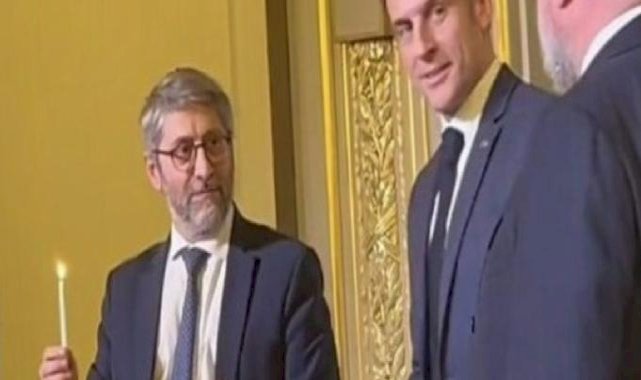 Hanuka Bayramı'nı Elysee Sarayı'nda kutlayan Macron'a laiklik eleştirisi